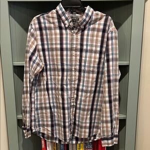 Eddie Bauer Men's Plaid Button-Down Shirt